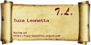 Tuza Leonetta névjegykártya
